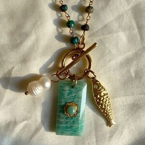 Boutique | Hand Made Fish Pearl Bead Necklace
